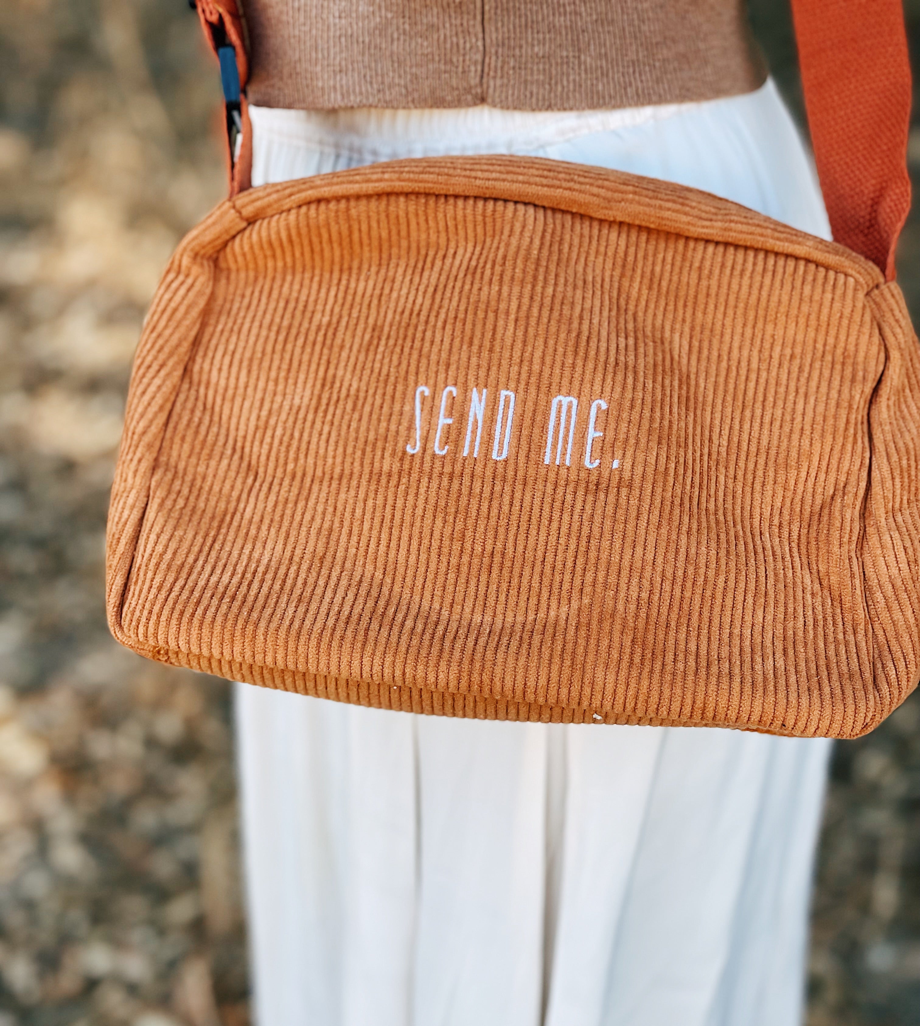 SEND ME Mini Corduroy Crossbody