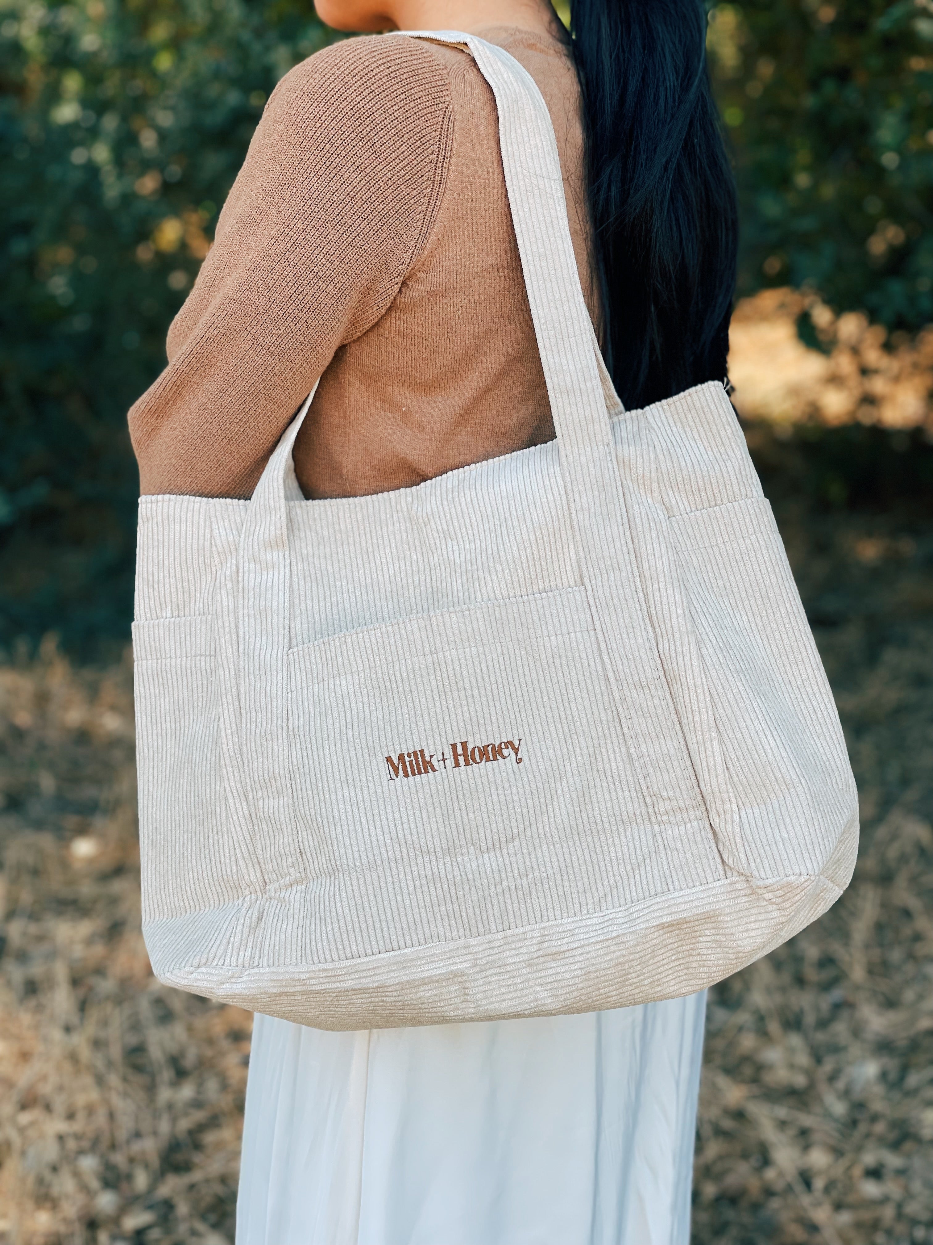 Milk+Honey Corduroy Shoulder Bag