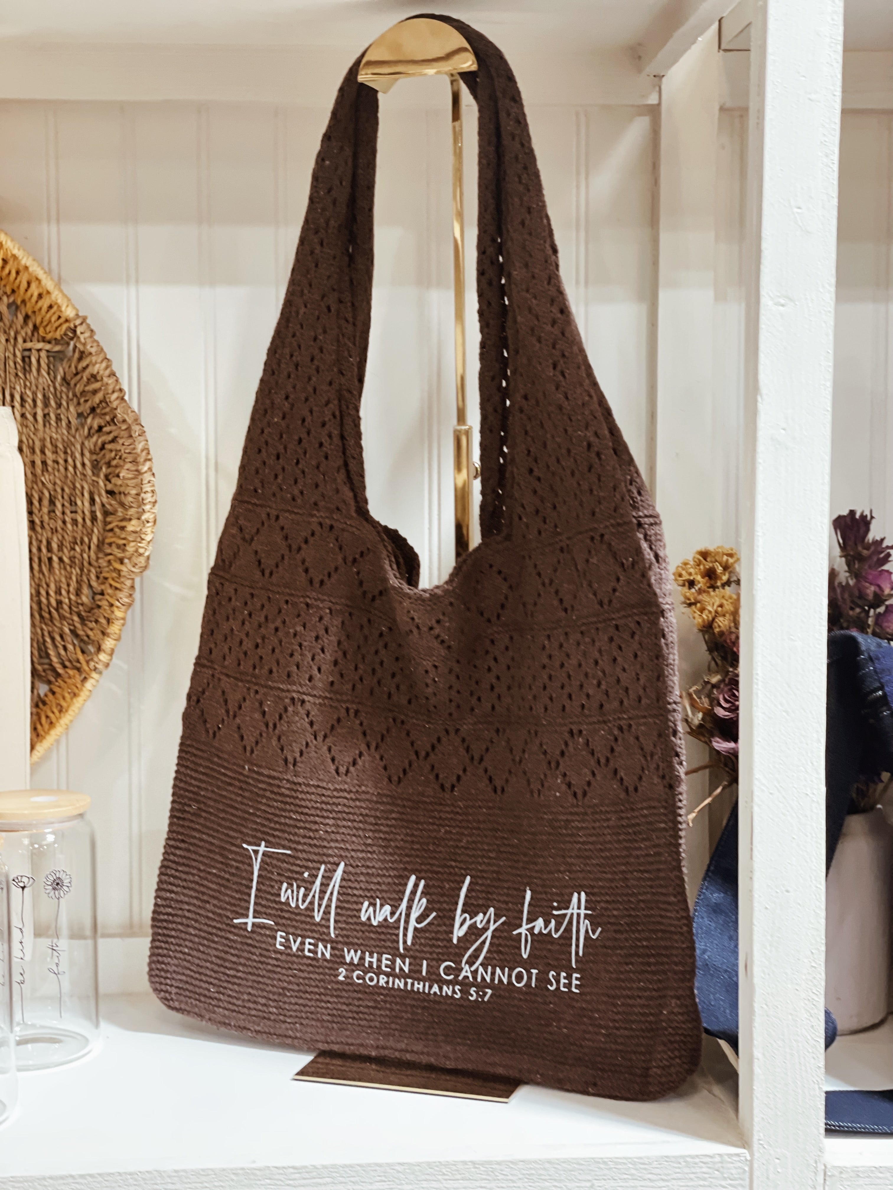 Walk by Faith Crotchet Bag