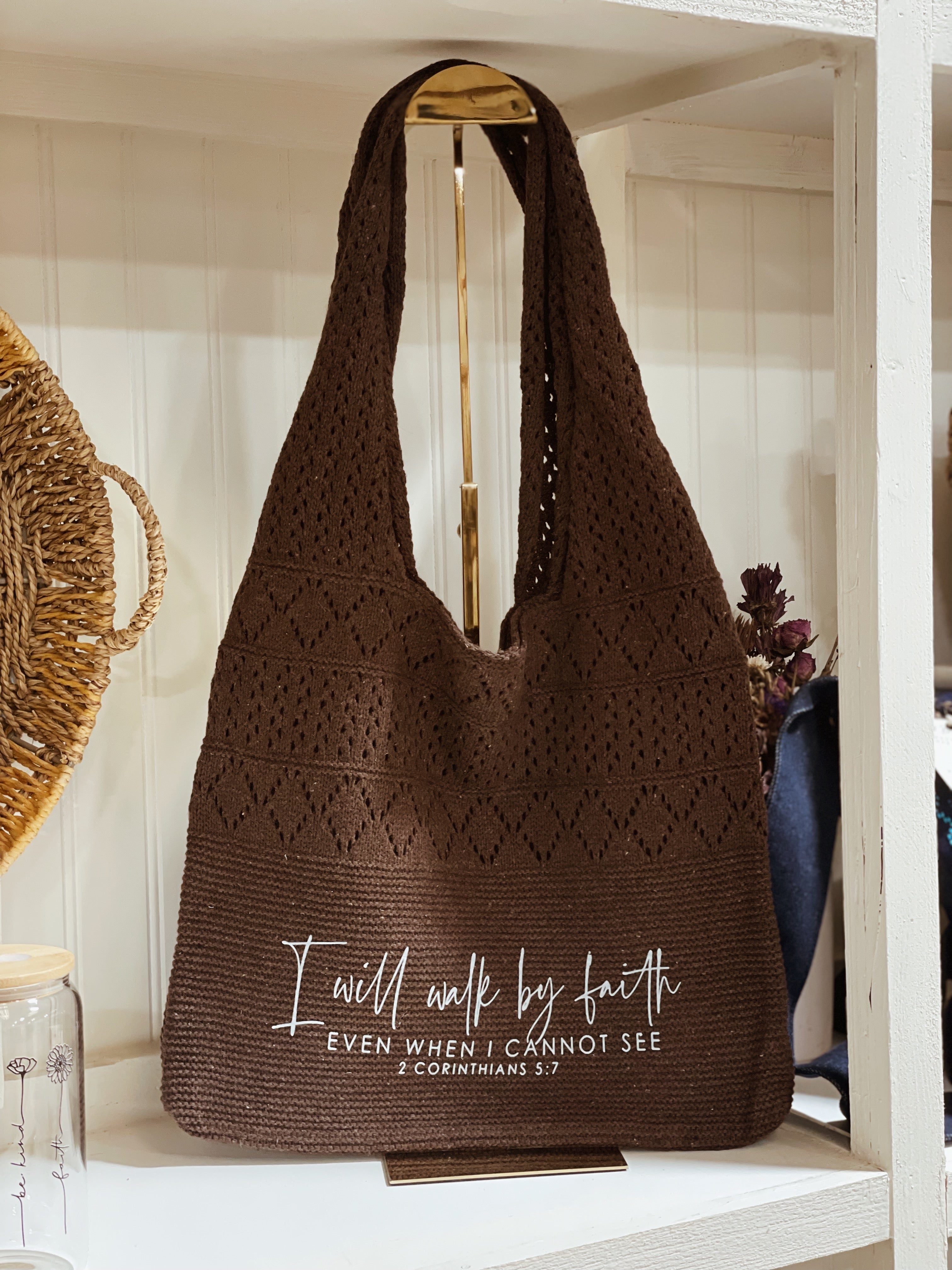 Walk by Faith Crotchet Bag