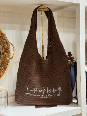 Walk by Faith Crotchet Bag