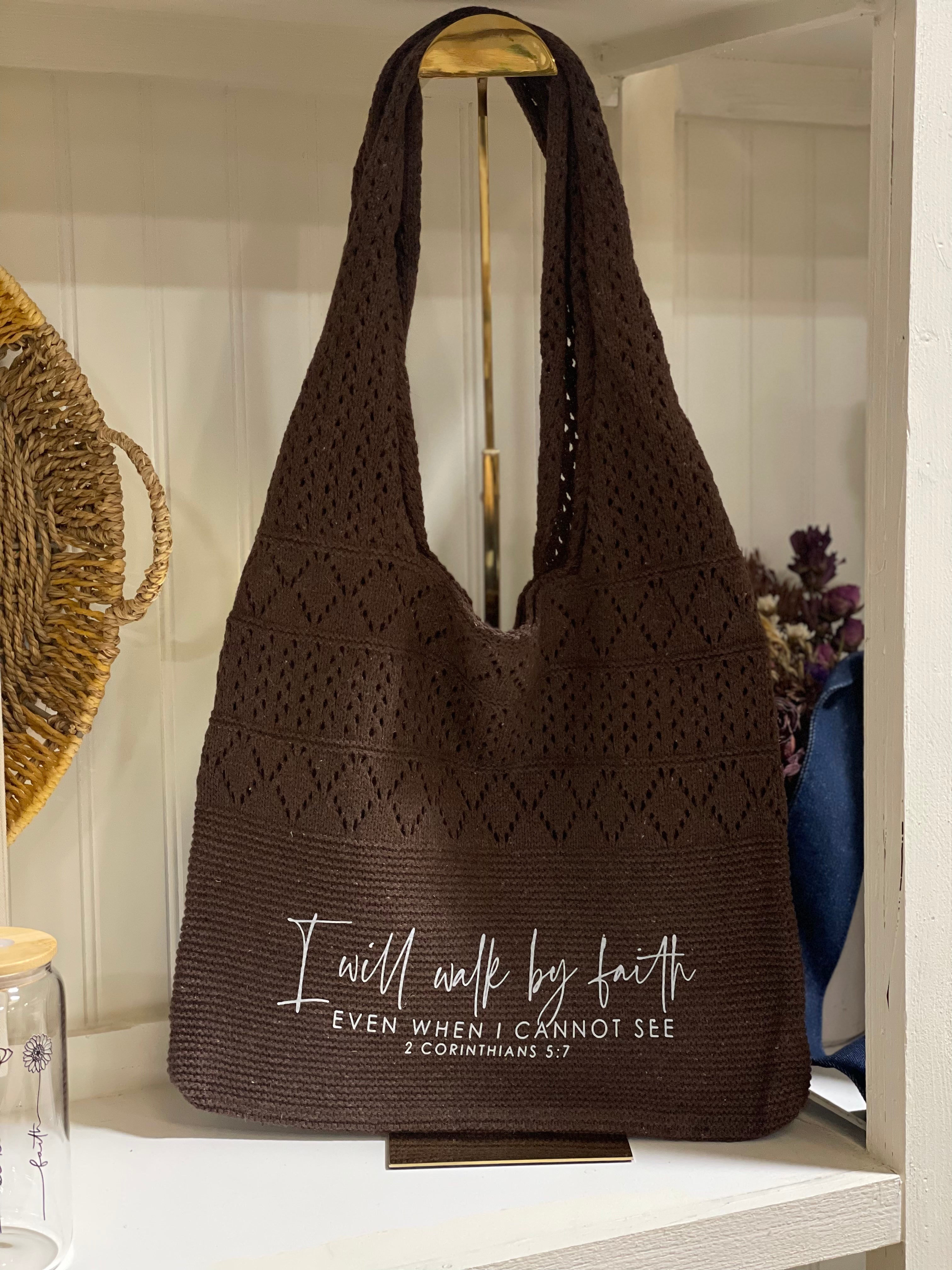 Walk by Faith Crotchet Bag