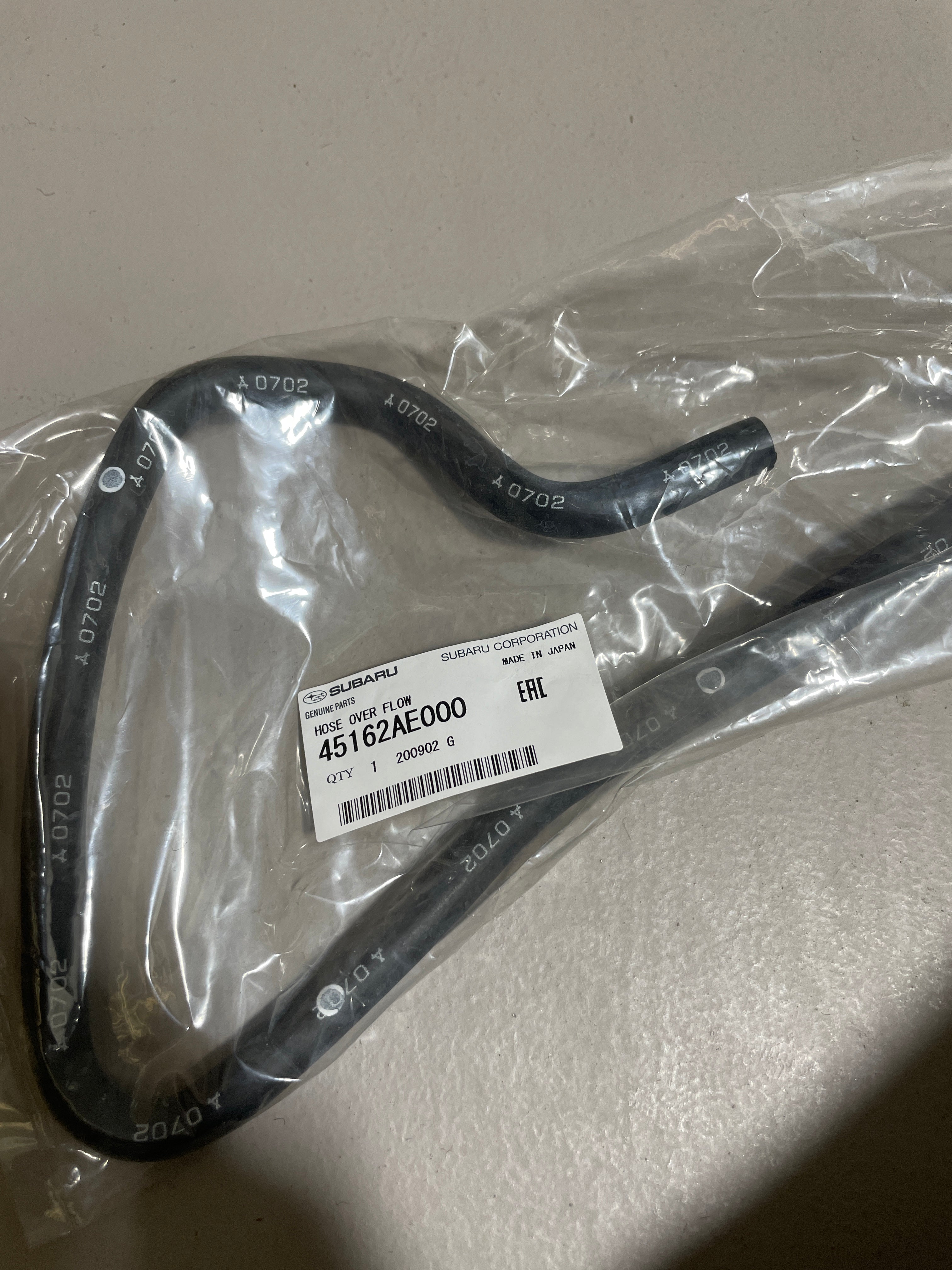 Subaru Engine Coolant Overflow Hose