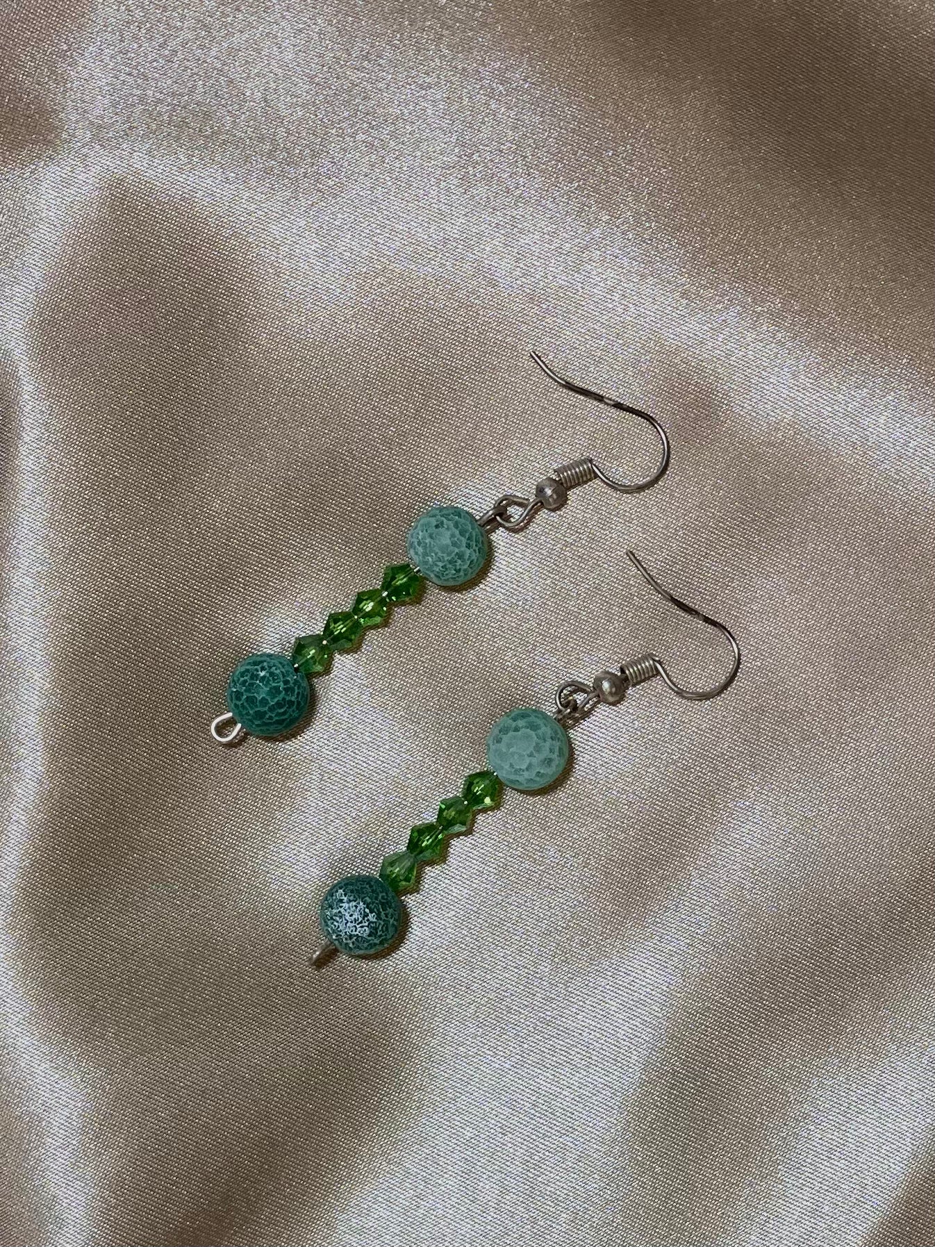 Jasper Stone Handmade Earrings