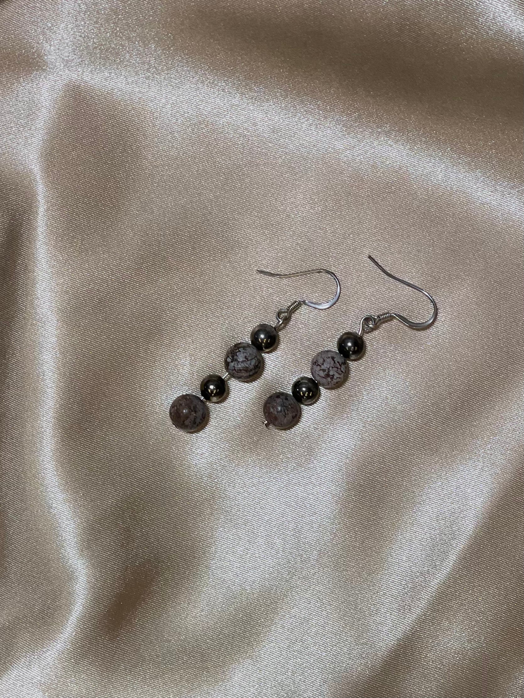 Jasper Stone Handmade Earrings