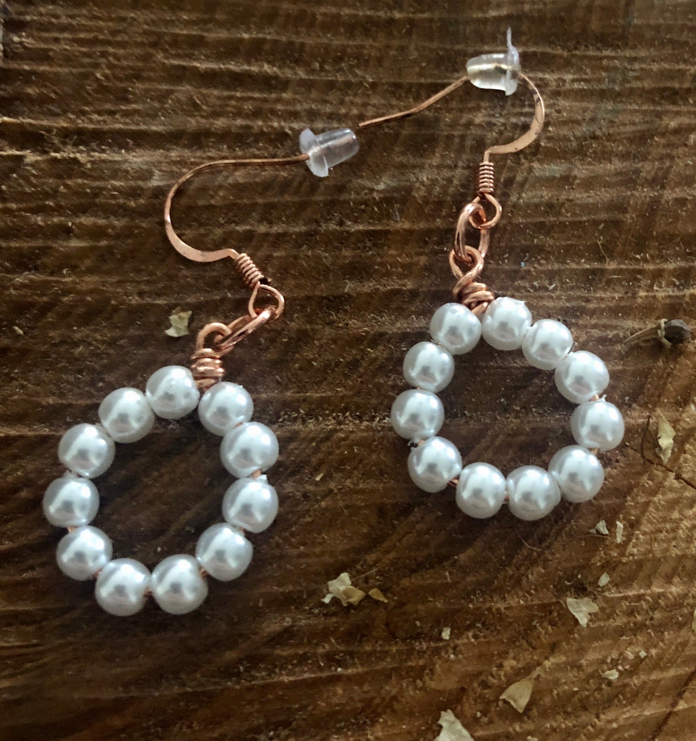 Rose Gold White Pearls Collection