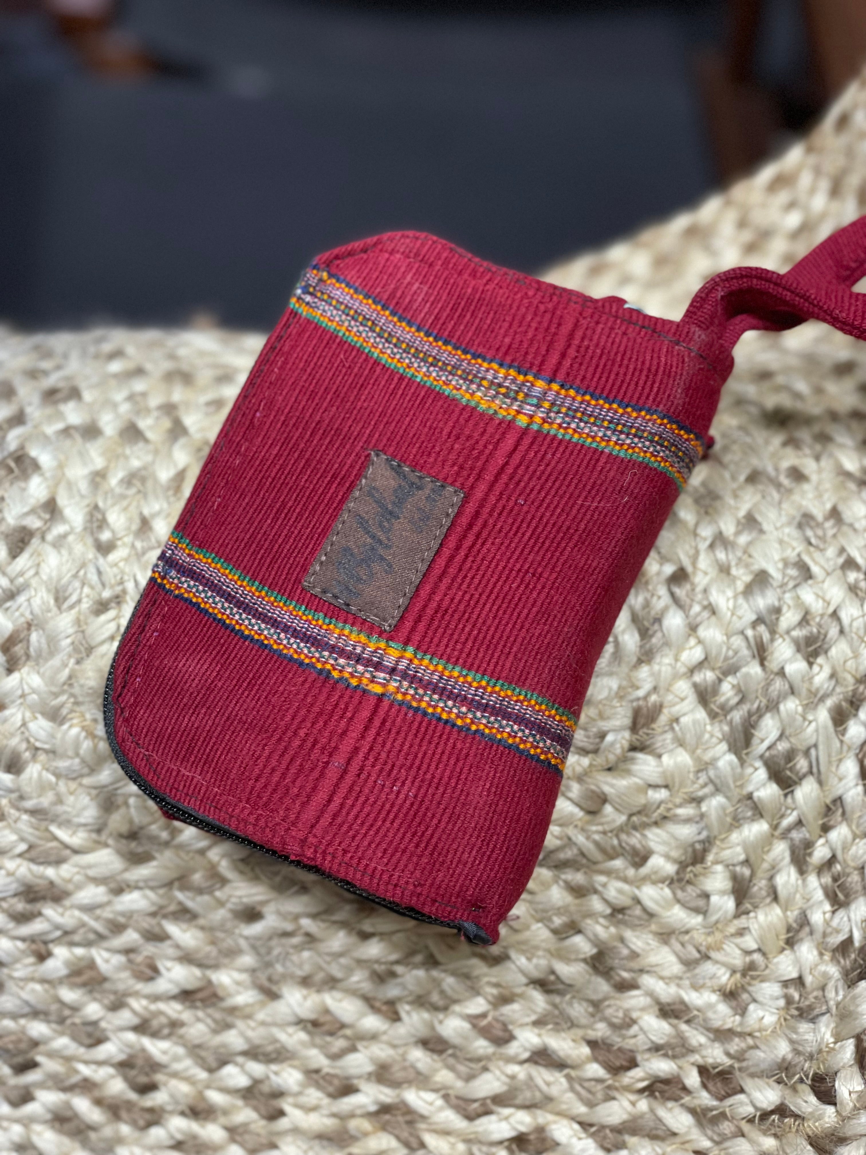 Cartera Textil Guatemalteca 3 Compartimentos