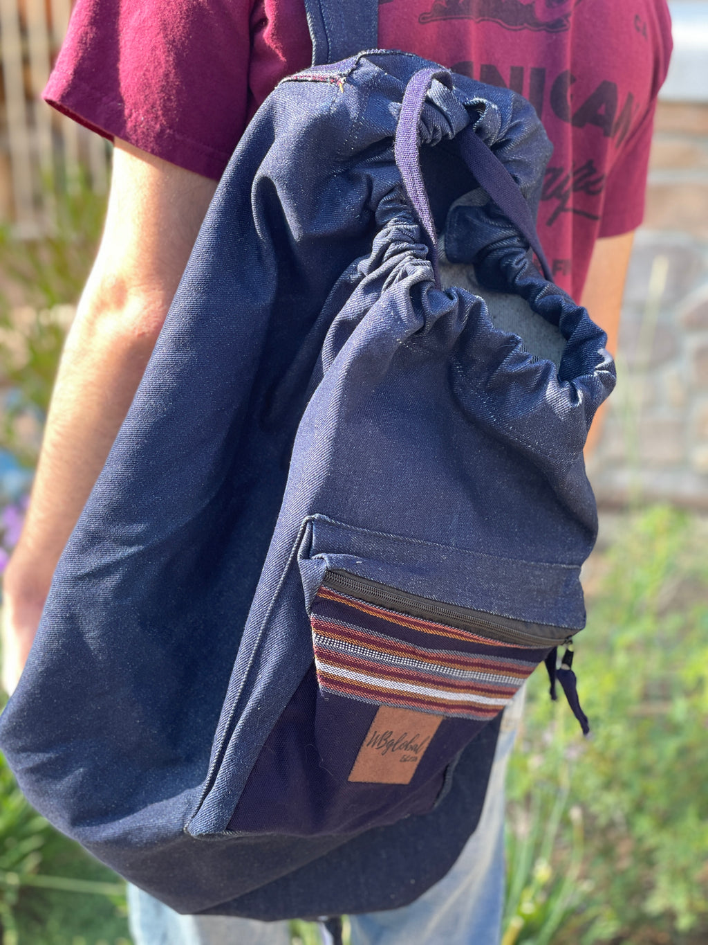 Handmade Jean Hiking Backpack